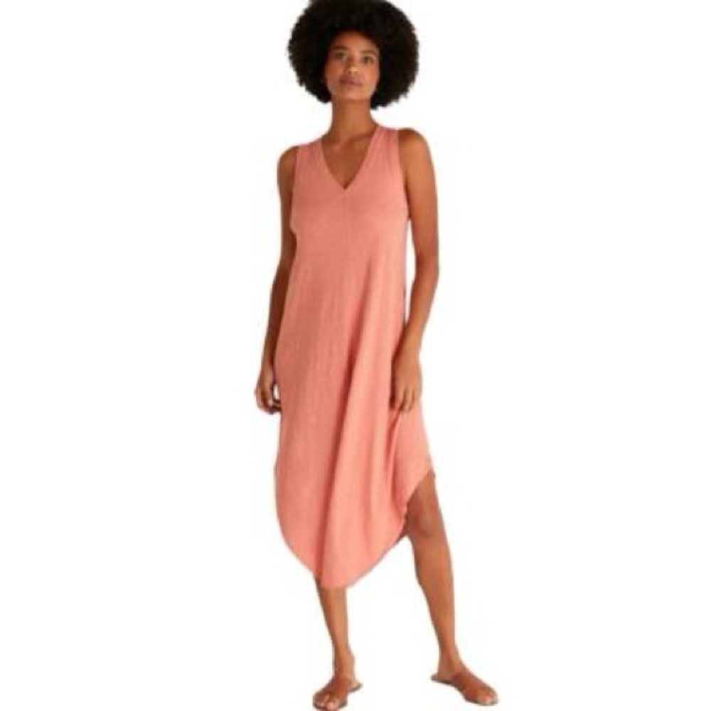 Z Supply The Reverie Slub Dress Canyon Rose Size M